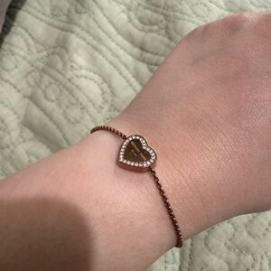 Michael Kors Heart-Shaped Rose Gold Bracelet